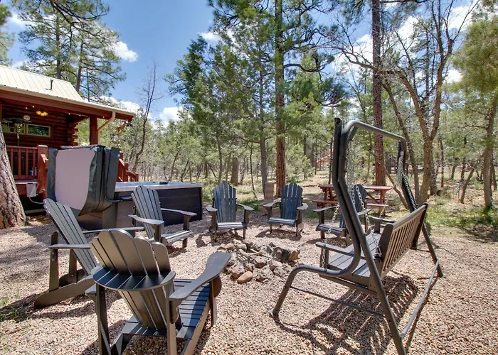 Fire Pit + Hot Tub: Lakeside On 2 Acres! Holiday home Pinetop-Lakeside